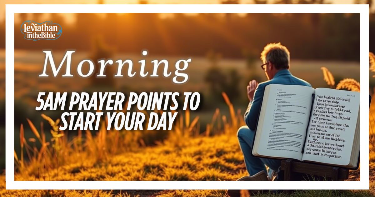 5AM Prayer Points to Start Your Day