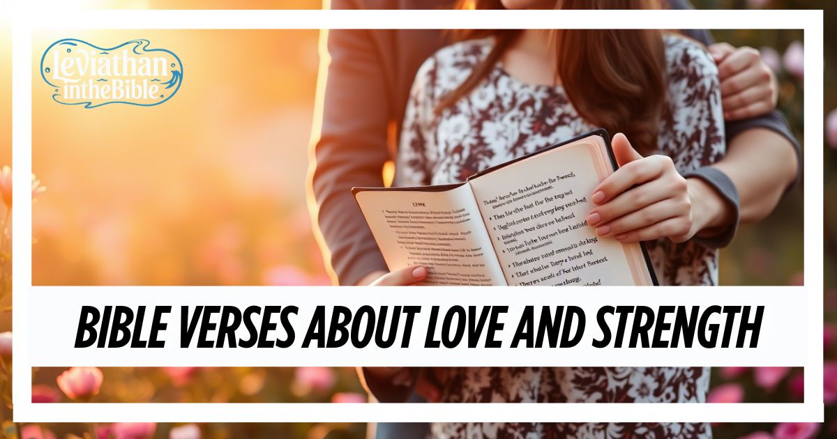 Bible Verses About Love and Strength