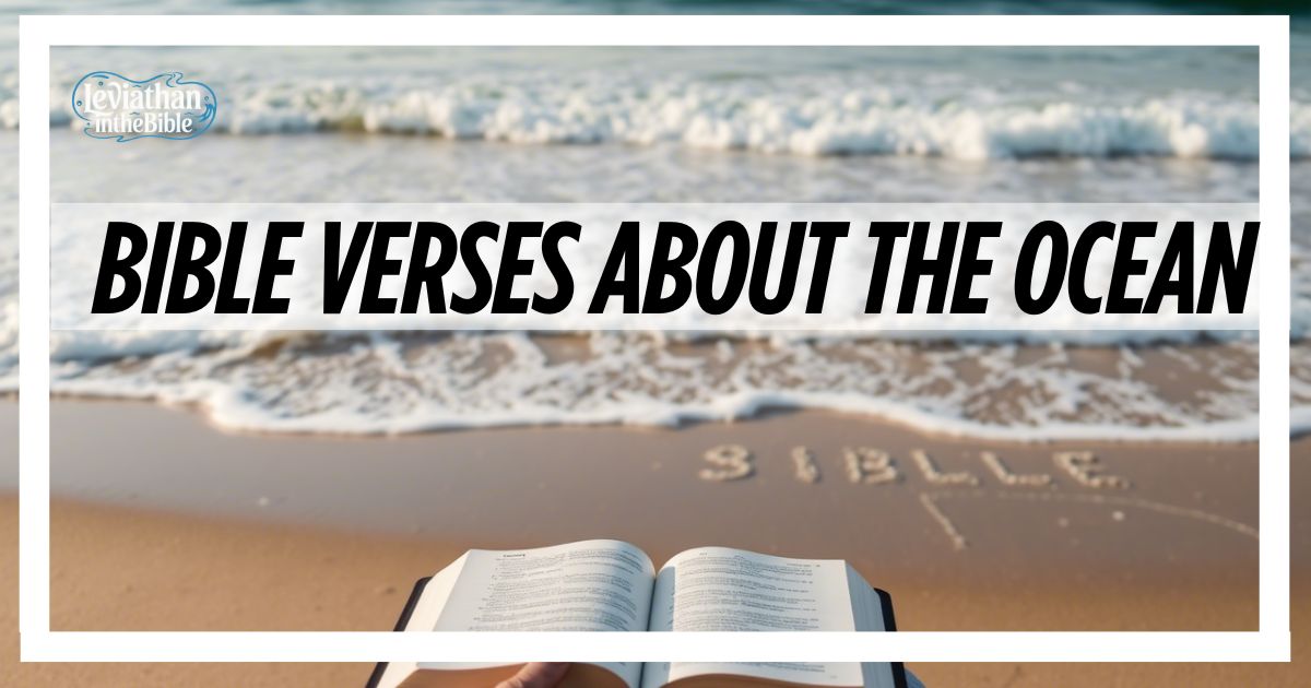 Bible Verses About the Ocean