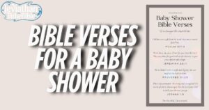 Bible Verses for a Baby Shower