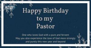 Birthday Prayers for My Pastor