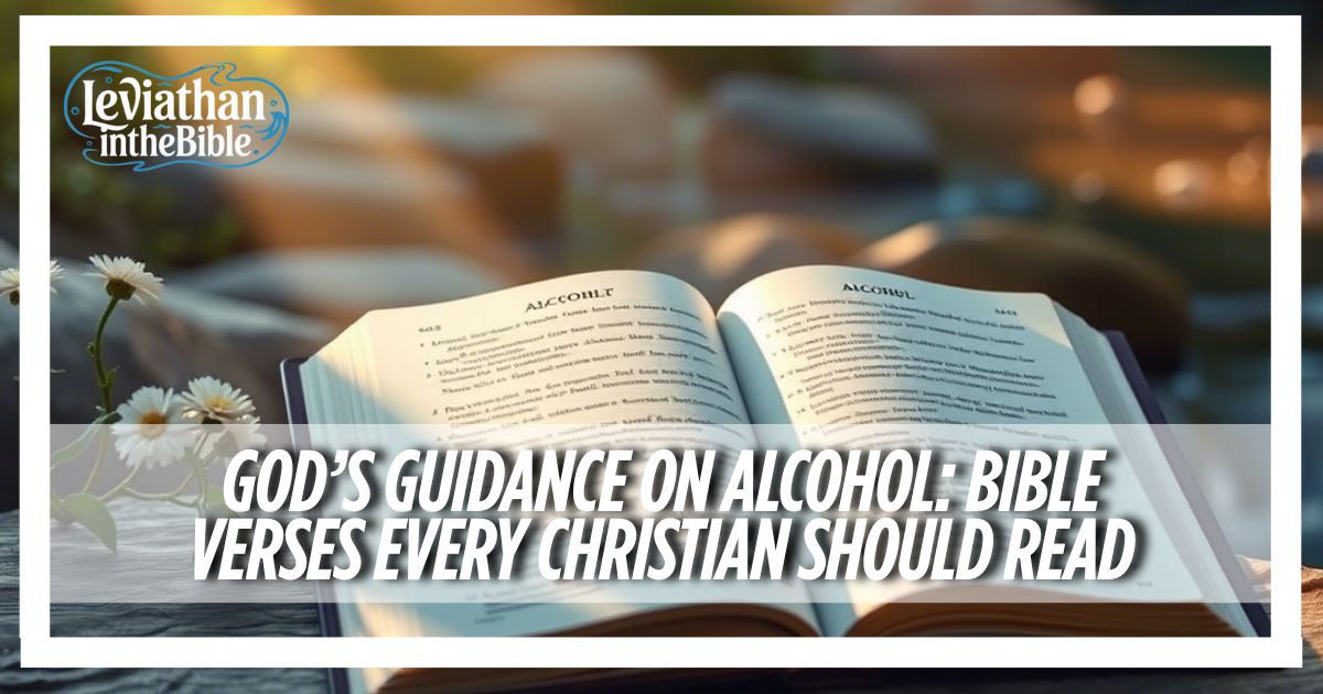 God’s Guidance on Alcohol Bible Verses Every Christian Should Read