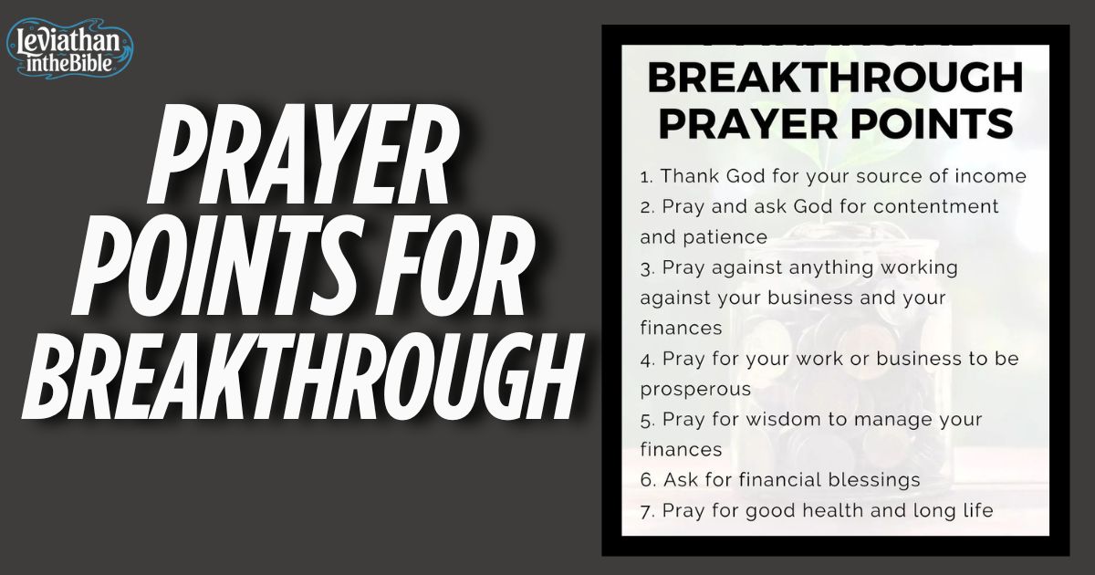 Prayer Points for Breakthrough