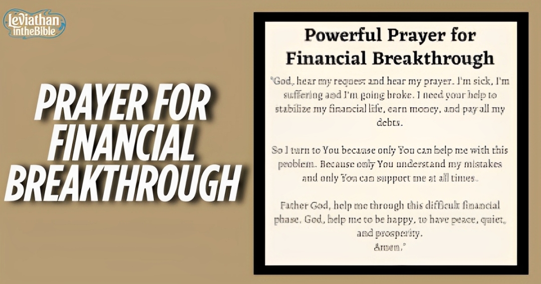 Prayer for Financial Breakthrough