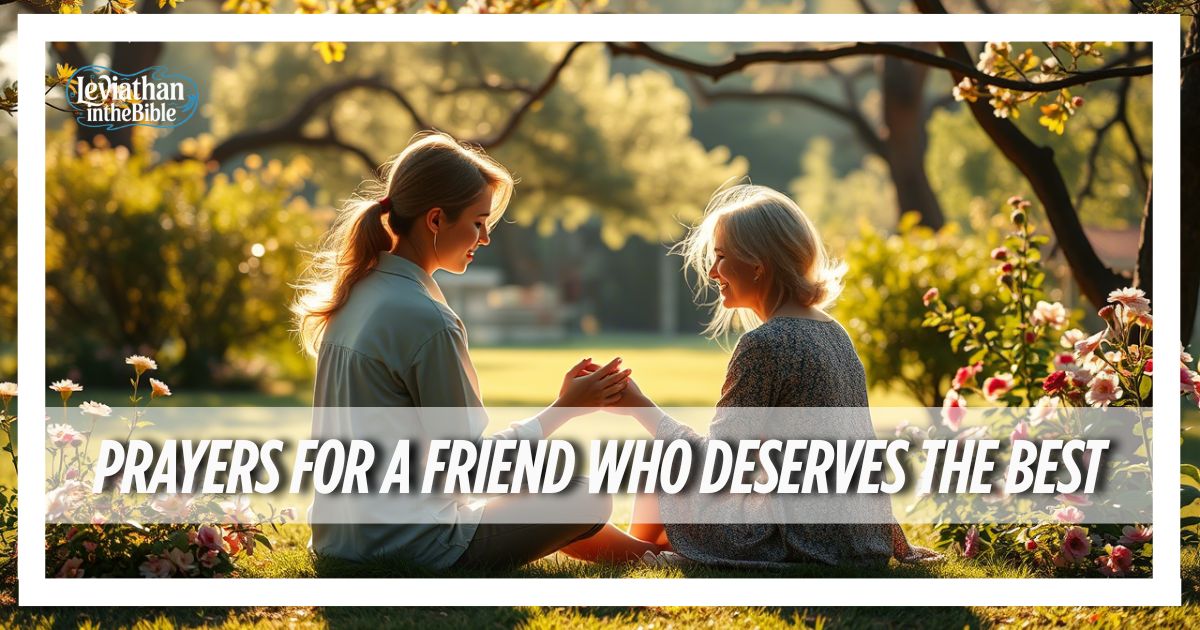Prayers for a Friend Who Deserves the Best