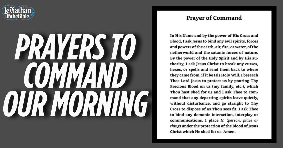 Prayers to Command Our Morning