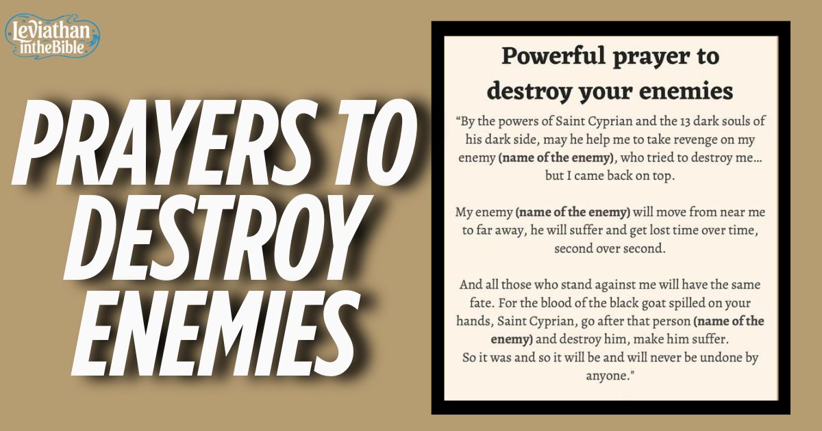 Prayers to Destroy Enemies